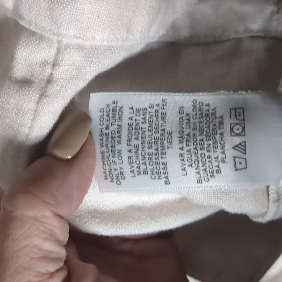 VELVET* By Graham & Spencer, Brielle linen button front long sleeve jacket XL - Picture 10 of 16